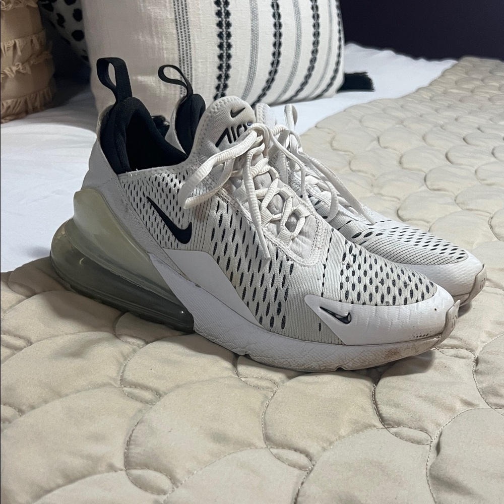 Nike Air Max 270 White with Black Accents